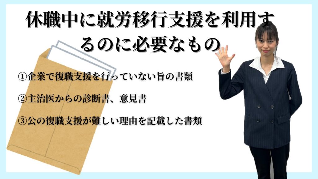 休職中に就労移行支援を利用するにあたって必要なもの