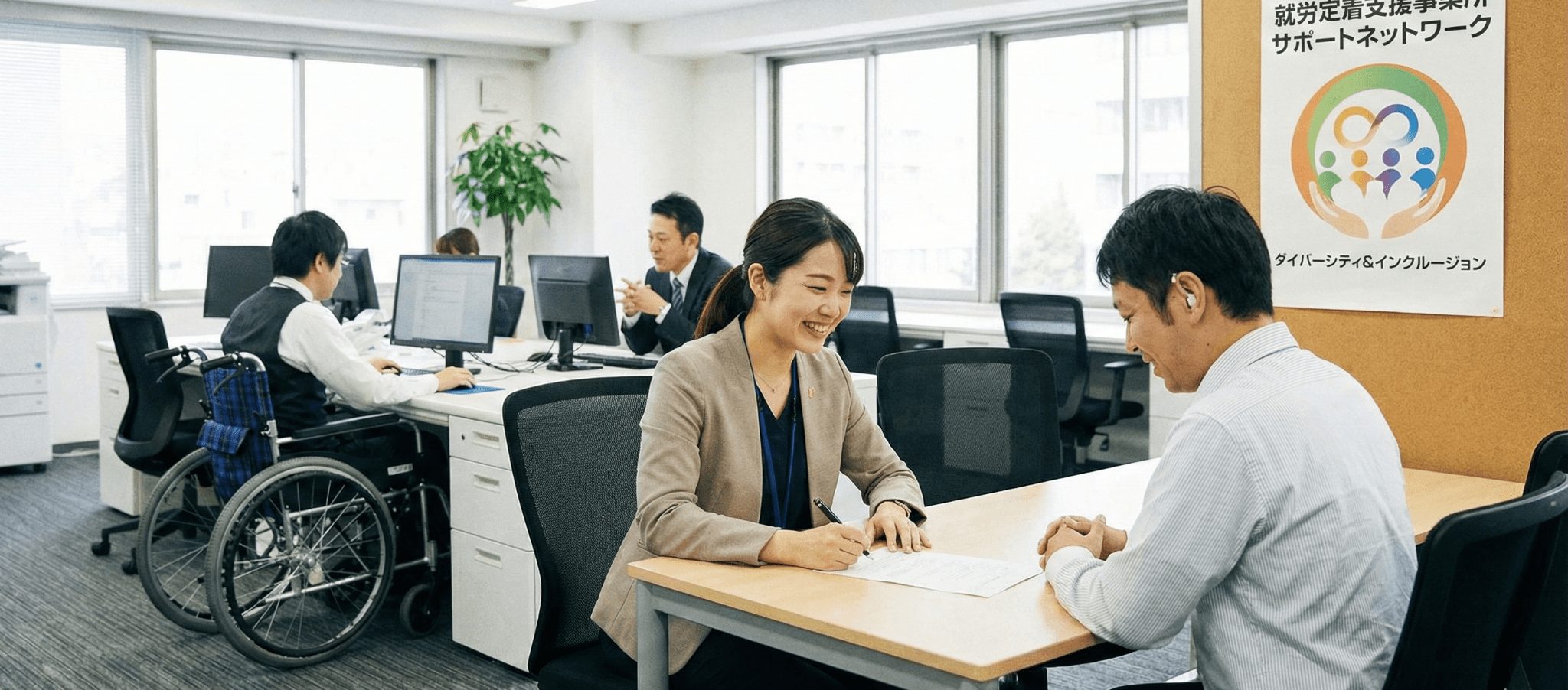 就労定着支援のイメージ